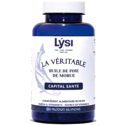 Gélules d'huile de foie de morue - Lysi