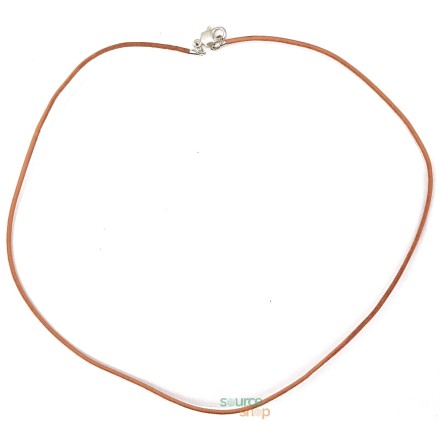 Collier en cuir avec fermoir