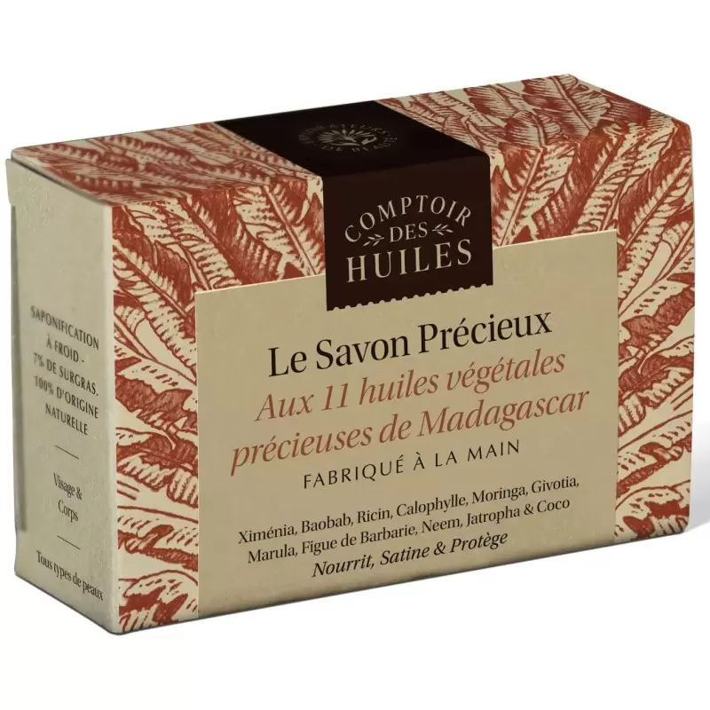 Savon BIO aux 11 huiles végétales précieuses - Comptoir des Huiles