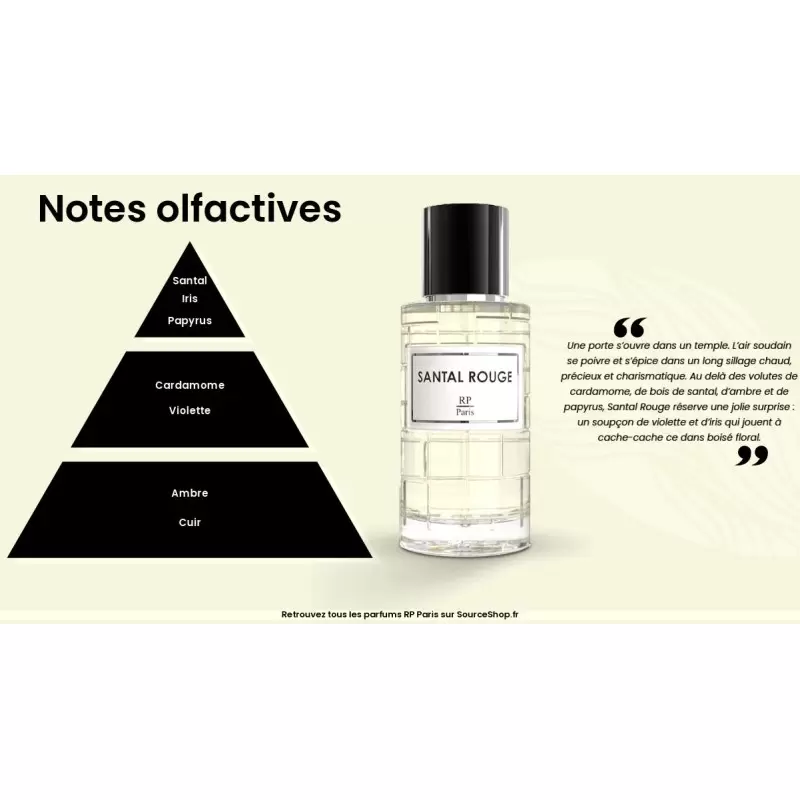 Parfum Santal Rouge - 50ml - RP Paris