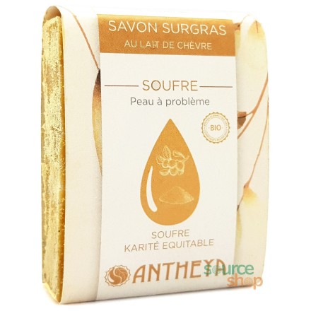 Savon BIO au soufre & lait de chèvre - Antheya