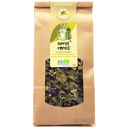 Tisane sauvage BIO Après Repas - 20g - Menthe et Mélisse