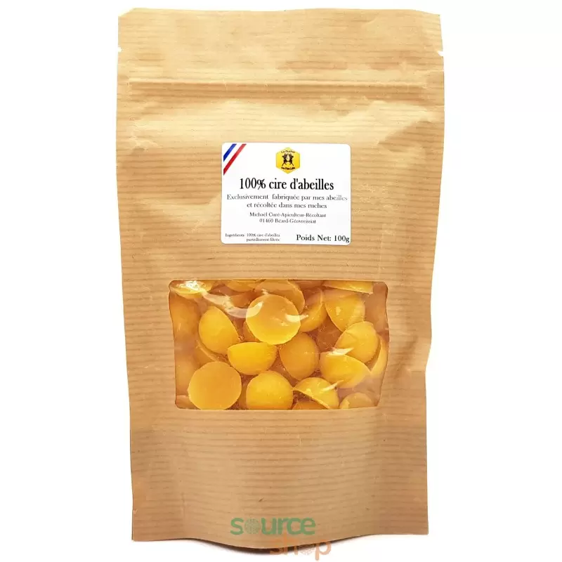 Cire d'abeille vierge en pastilles du Haut-Bugey - Artisanal & Local