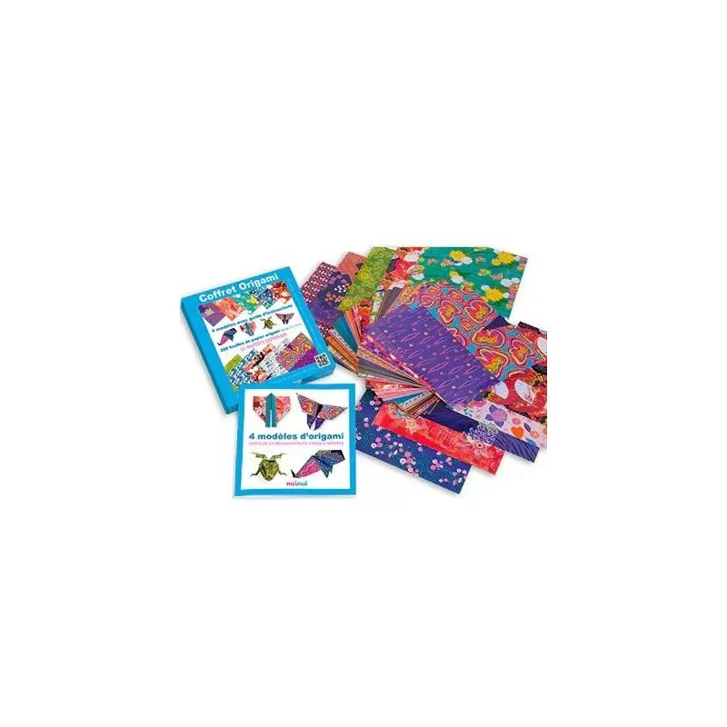 Coffret Origami - motifs japonais