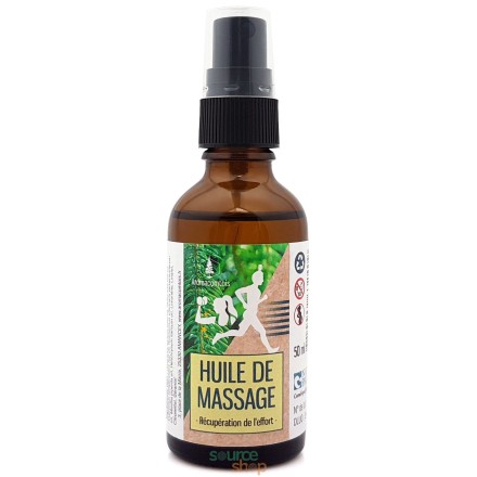 Huile de massage Récupération de l'effort BIO du Jura - Aromacomtois