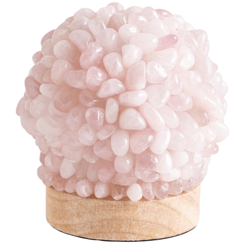 Lampe de quartz rose