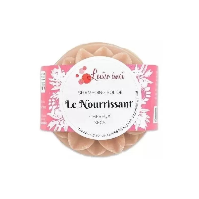 Shampoing solide BIO cheveux secs - Le Nourrissant - Louise émoi