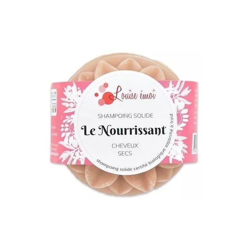 Shampoing solide BIO cheveux secs - Le Nourrissant - Louise émoi
