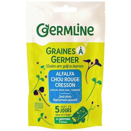 Graines à germer Alfalfa, Cresson & Chou rouge BIO - 150g