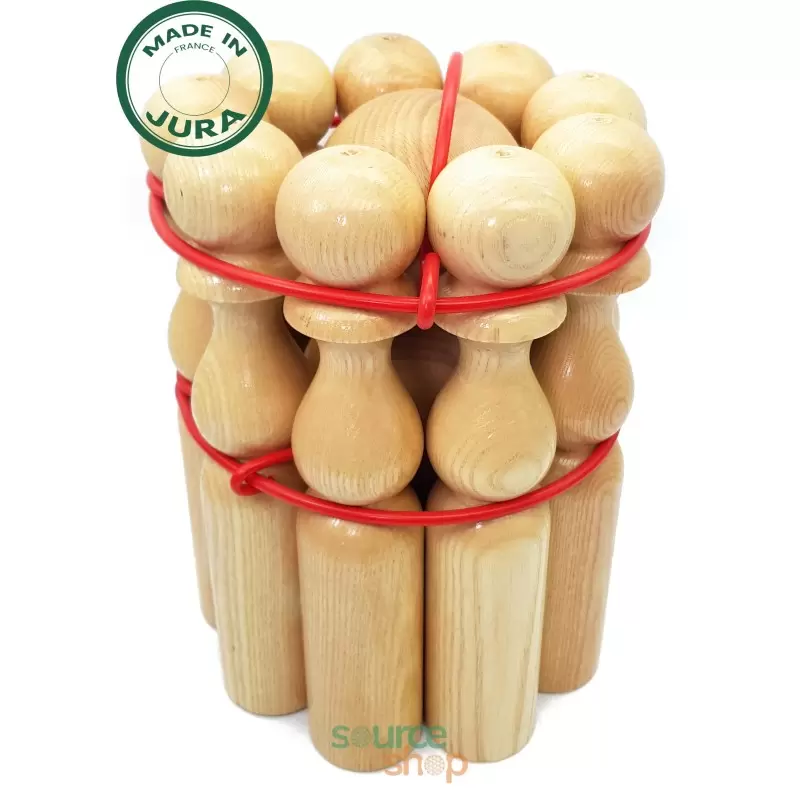 Jeu de quilles en bois du Jura - Artisanal & Local