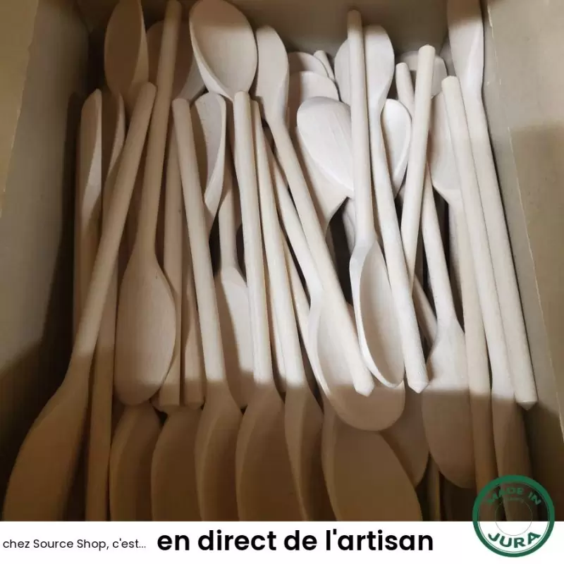 Cuillère à ragoût en hêtre du Jura