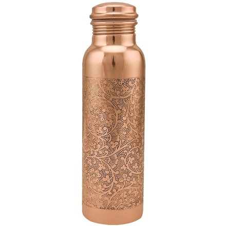 Gourde en cuivre fleuri - 1L