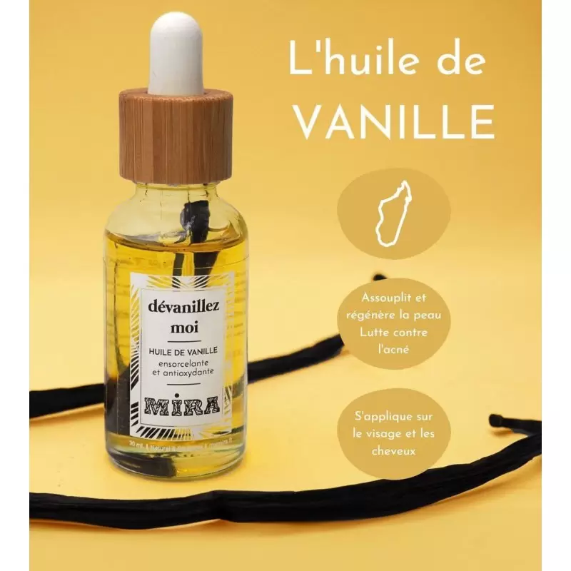Huile vanillée BIO - Dévanillez Moi - 50ml - Mira