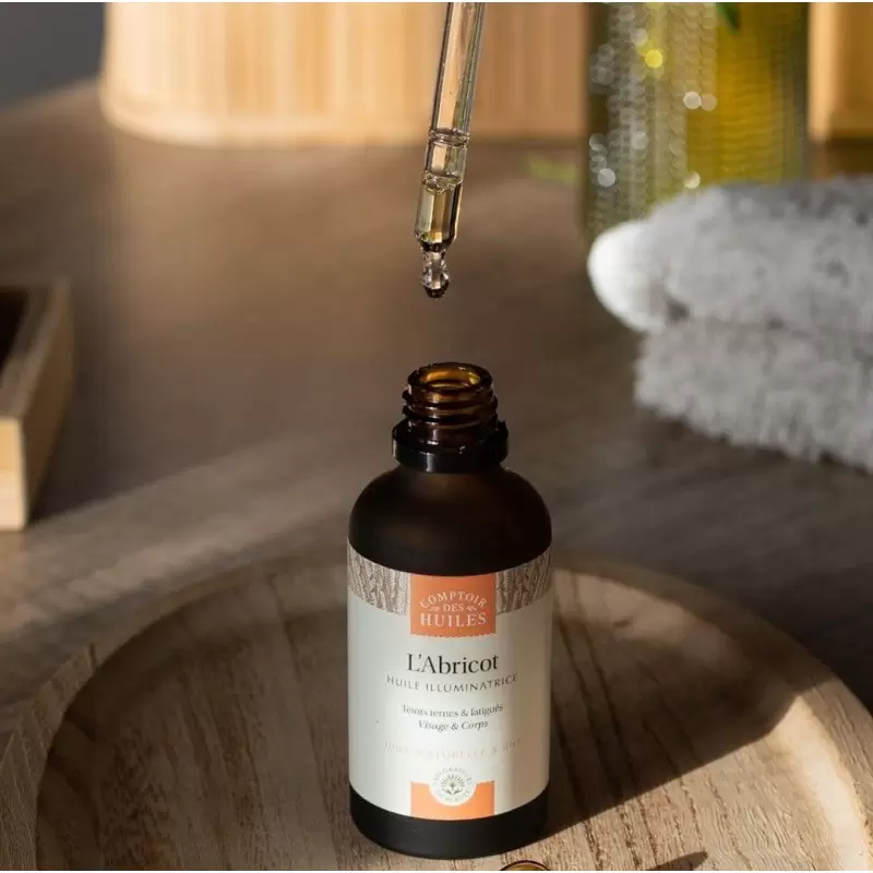 Huile d’abricot bio illuminatrice | Comptoir des Huiles