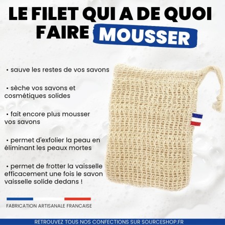 Filet à savon en sisal - Français & Artisanal