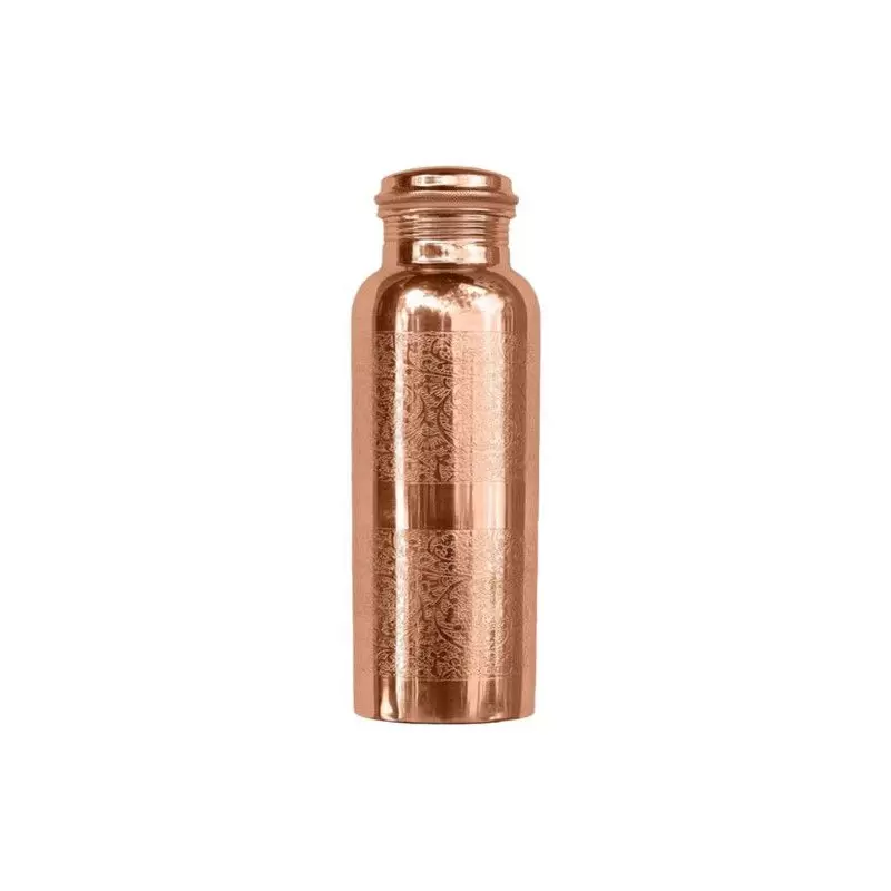 Gourde en cuivre fleuri - 500ml - Yogi & Yogini