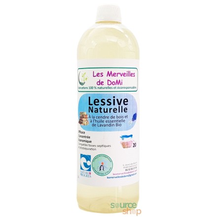 Lessive artisanale à la Cendre & lavandin BIO - 1L - Zéro déchet