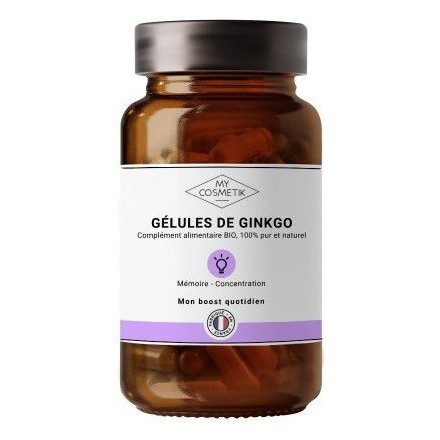 Gélules de Ginkgo BIO - 200 gélules - MyCosmetik
