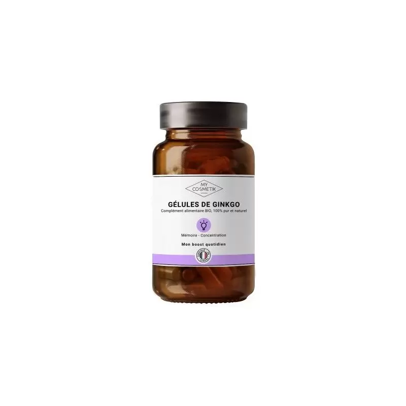 Gélules de Ginkgo BIO - 200 gélules - MyCosmetik