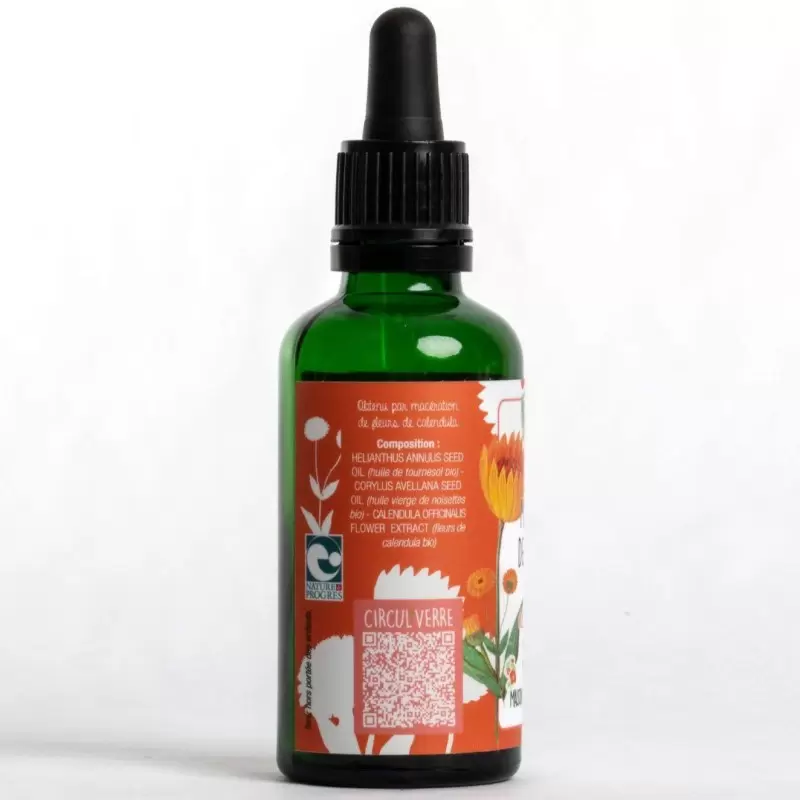 Macérât BIO au calendula & noisette - Maison Sidonie Champagne