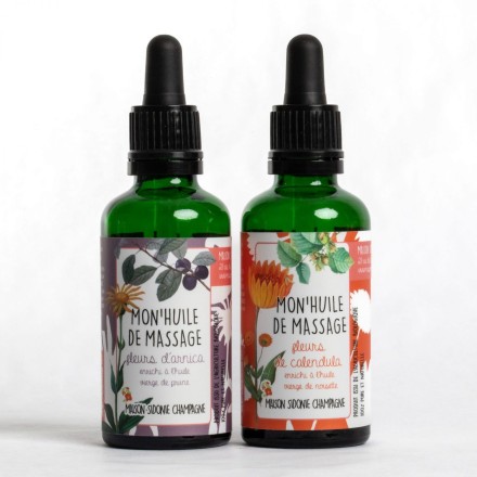 Mon'Huile de Massage bio - Maison Sidonie Champagne