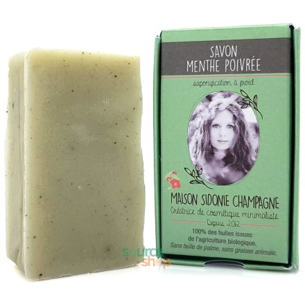 Savon BIO à la Menthe Poivrée - Maison Sidonie Champagne
