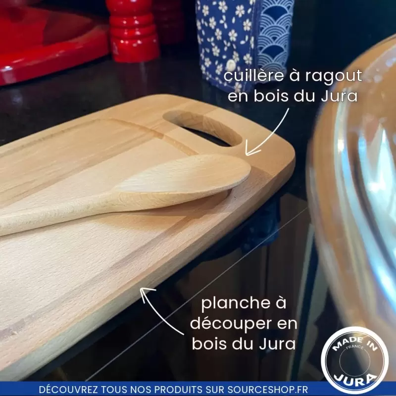Cuillère à ragoût en hêtre du Jura