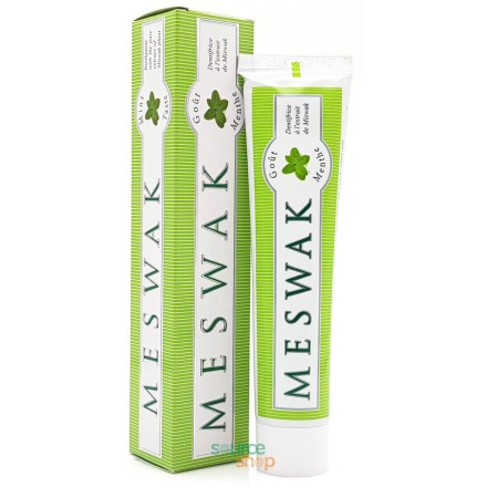 Dentifrice ayurvédique Meswak & Menthe - siwak - 100g - Kerala Nature