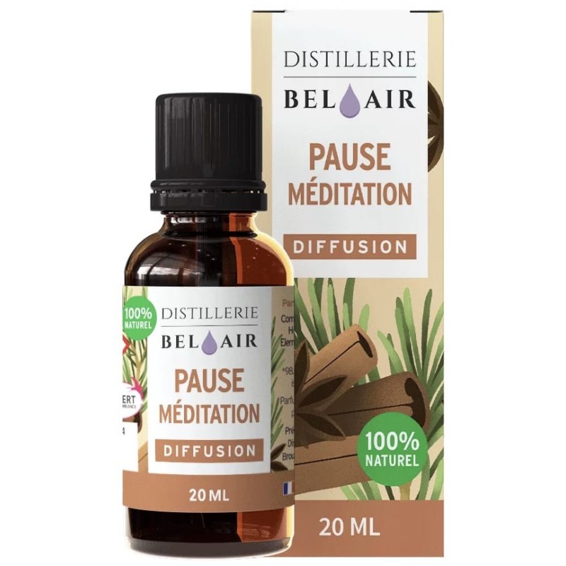 Synergie Pause Méditation - 20ml - Parfum d'ambiance bio - La Distillerie Bel Air