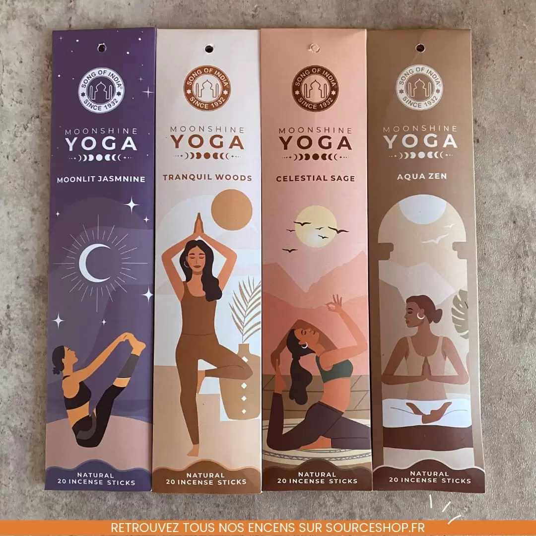 Encens ayurvédique Jasmin - Moonshine Yoga - Song of India