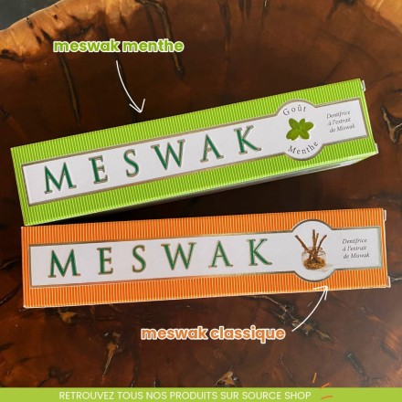 Dentifrice ayurvédique Meswak & Menthe - siwak - 100g - Kerala Nature