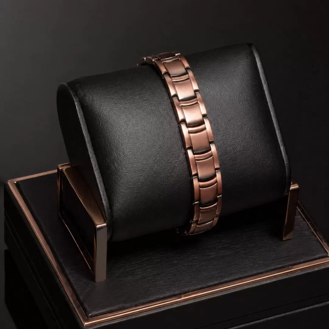 Bracelet cuivre magnétique réglable – cuivre pur & aimants néodyme