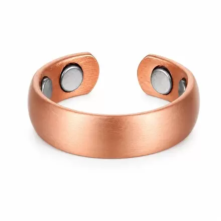 Bague en cuivre magnétique réglable – cuivre pur & 4 aimants néodyme