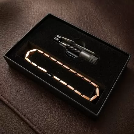 Bracelet cuivre magnétique – cuivre pur maillons & aimants néodyme