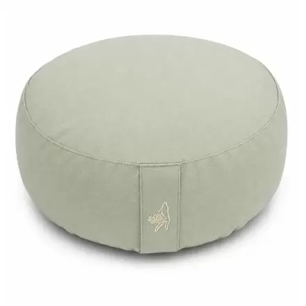 Coussin de méditation bio vert sauge Yogi Yogini – Zafu coton biologique