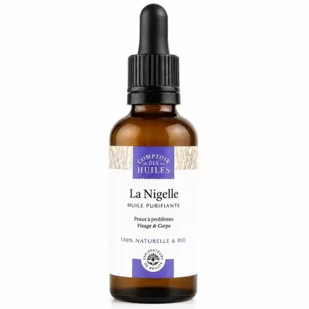 Huile de nigelle bio purifiante | Comptoir des Huiles