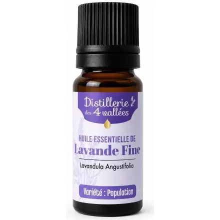 Huile Essentielle de Lavande Fine de Population de la Drôme 10ml | Distillerie des 4 Vallées