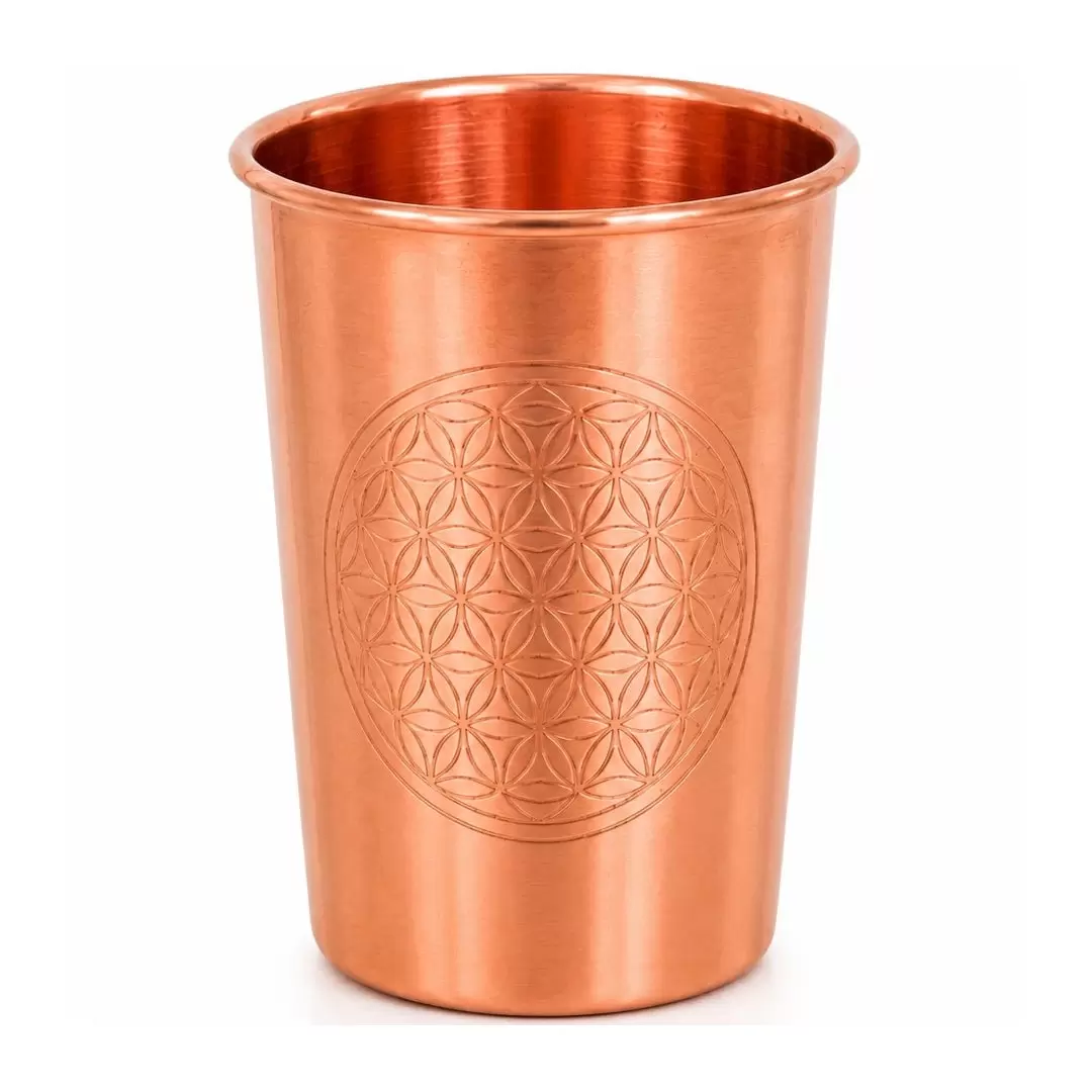 Verre en cuivre Fleur de Vie - 300ml