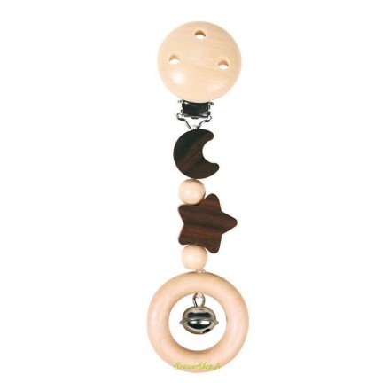 Clip suspension / Hochet  Nature lune & étoile - Heimess