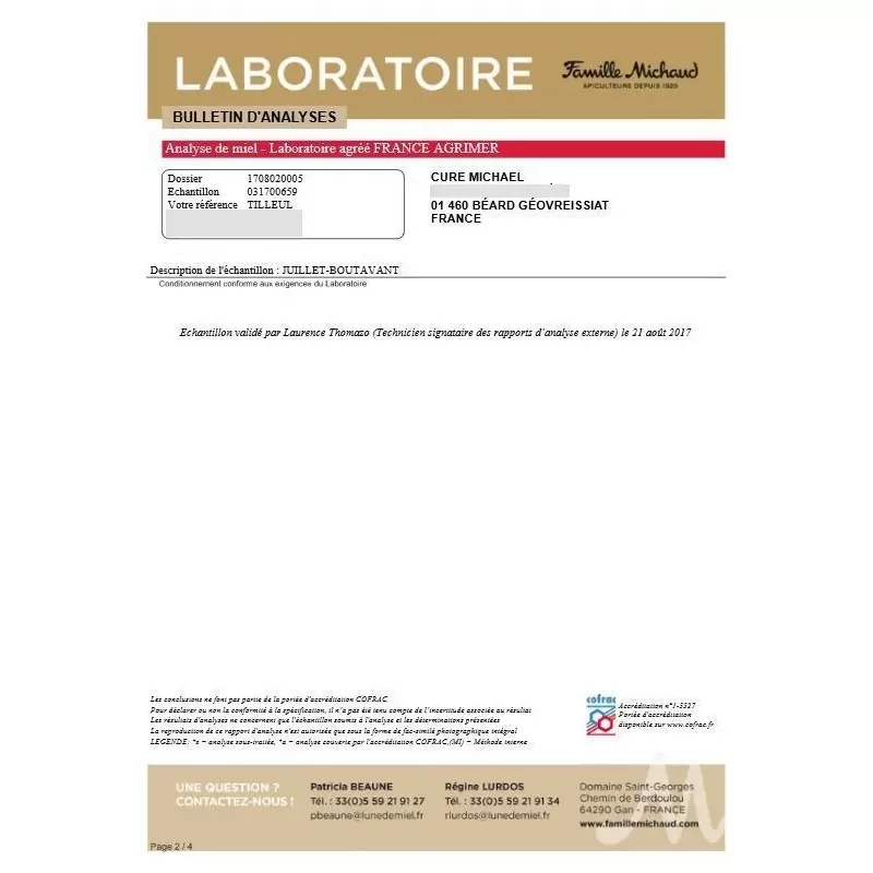Miel crémeux du Haut-Bugey - 500g - Le Rucher des Fées Léma