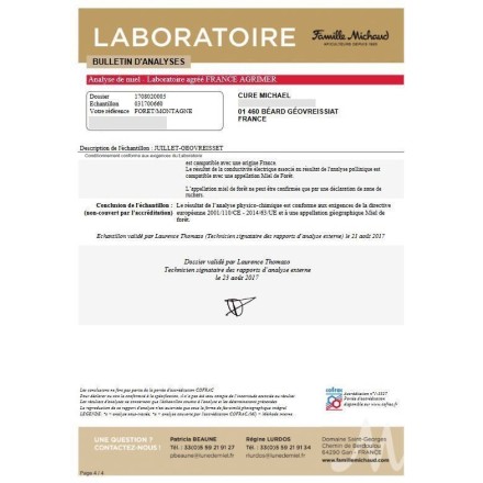 Miel crémeux du Haut-Bugey - 500g - Le Rucher des Fées Léma