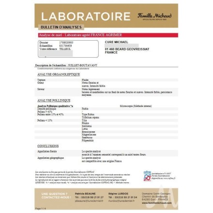 Miel crémeux du Haut-Bugey - 500g - Le Rucher des Fées Léma