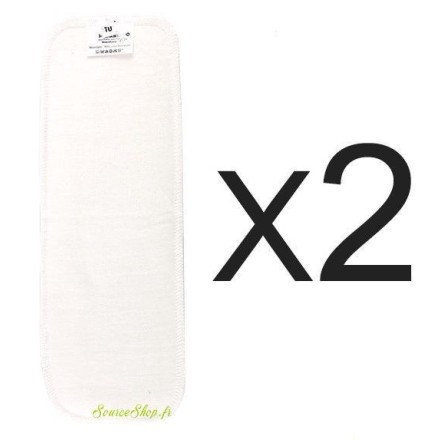 Lot de 2 renforts d'absorption en coton BIO - Boosters - Hamac