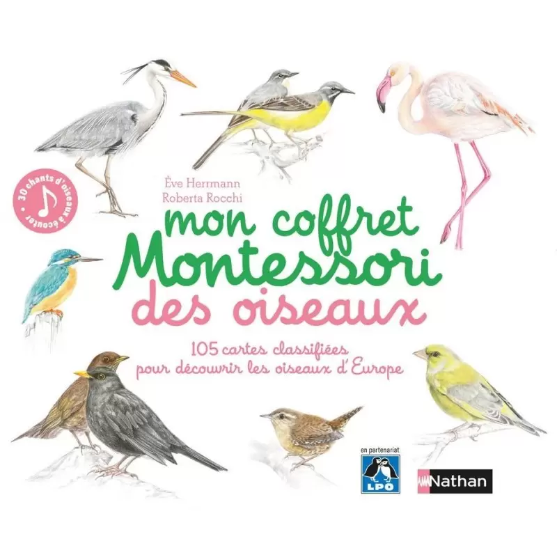 Mon coffret Montessori des oiseaux - Nathan