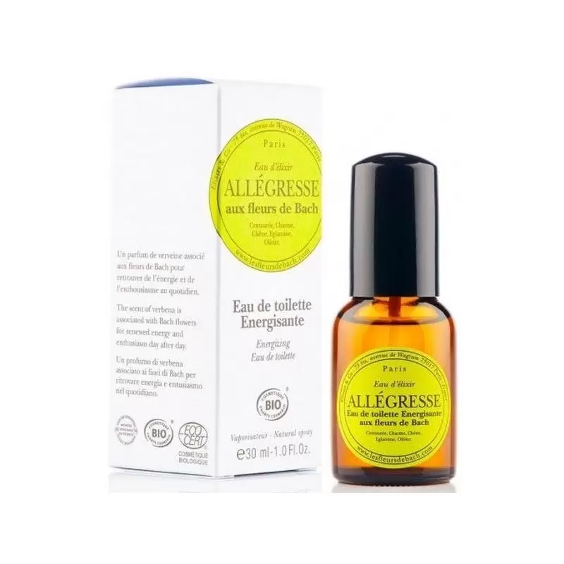 Eau de toilette BIO Allégresse - Fleurs de Bach - 30 ml -Elixirs & Co.
