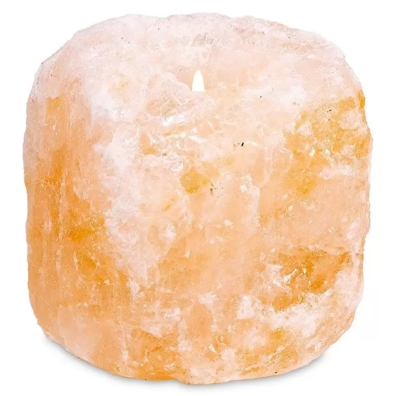 Bougeoir en cristal de sel - 800g à 1200g