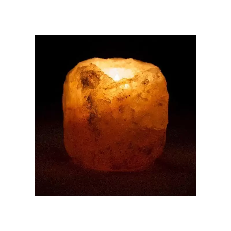 Bougeoir en cristal de sel - 800g à 1200g