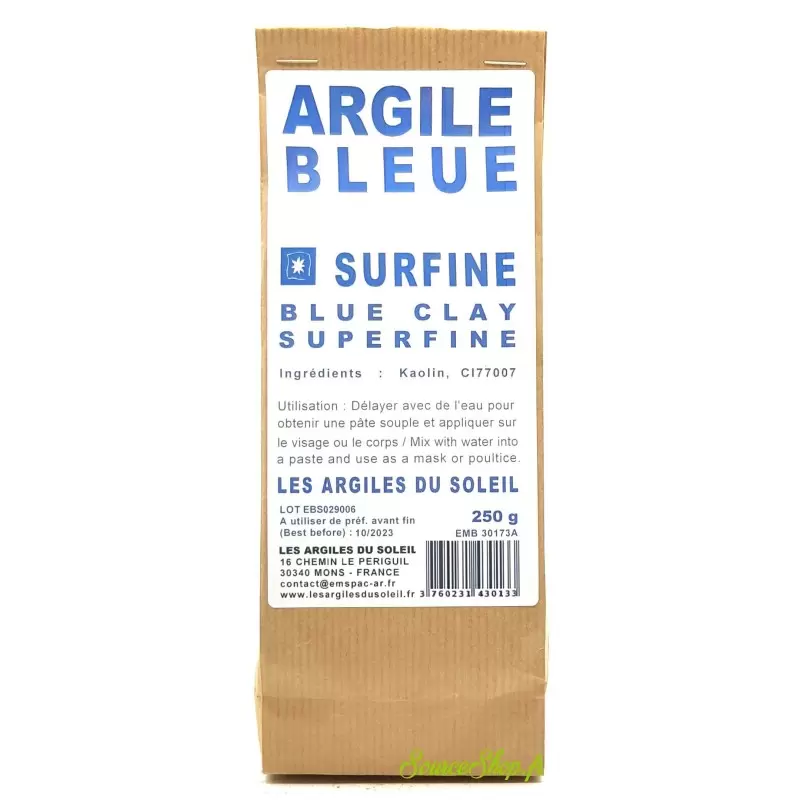 Argile bleue du Sud - Surfine - Les Argiles du Soleil