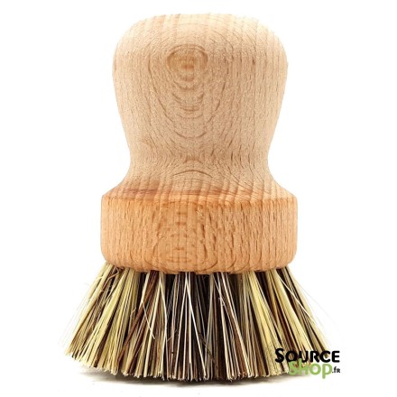 Brosse de vaisselle en bois - poignée ergonomique - La Droguerie Ecologique