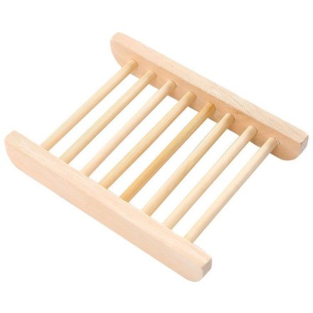 Porte-savon en bois naturel